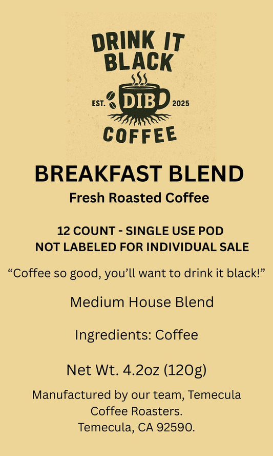 Breakfast Blend 12-Count Single Use Pod