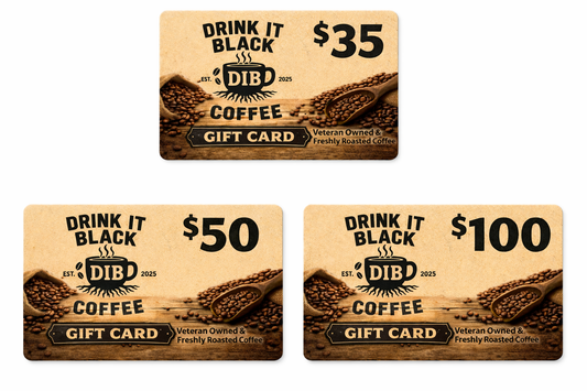 Drink it Black Coffee Platinum Gift Card