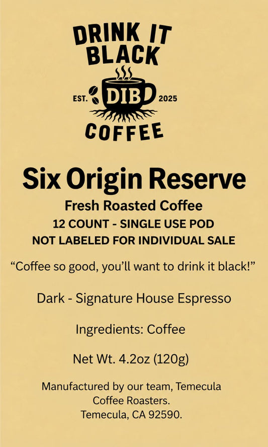 Six Origin Reserve Single Use Pods